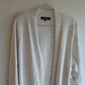 Chloe + Jasmine Sweater Cardigan - Size 3X - White Blue  3/4 Sleeve (642)